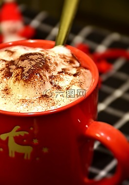 杯,巧克力,可可