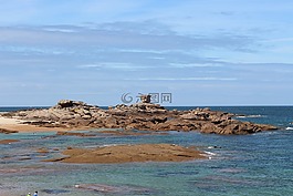 布列塔尼,海,藍(lán)色