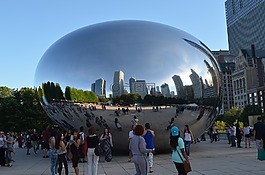 芝加哥,bean,鏡子