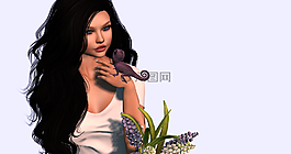 阿凡達(dá),花束,女性