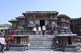 寺,印度教,halebidu