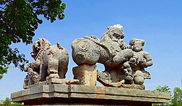 雕塑,寺,印度教
