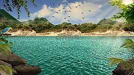 热带,异国情调,海洋
