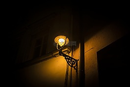夜間照片,長時間曝光,燈