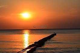 日落,太陽,黃昏