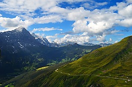 高山,瑞士,全景