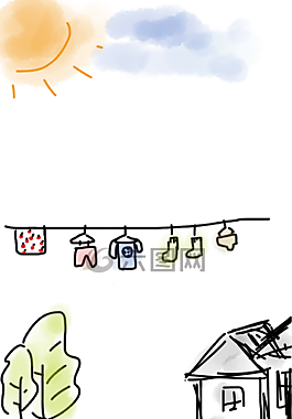 房子,洗衣,衣服