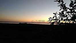 太陽,晚上,溶膠
