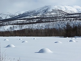 山,火山,腳