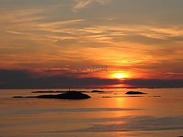 日落,海,atlanterhavsveien