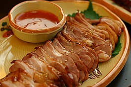 熏制,鸭,烹饪