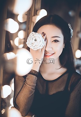 美麗,年輕,女子