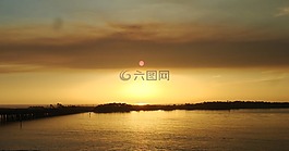 德斯坦的日落,佛羅里達,翡翠海岸