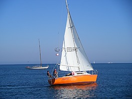 帆船,海,克里米亞