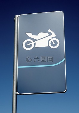 摩托車,公園,跡象