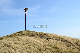 指針,道路,山