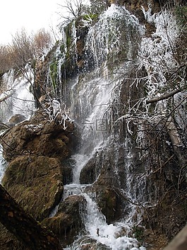 水,冰,河