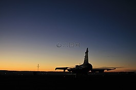 噴射,飛機(jī),日出