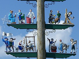 marktoberdorf,巴伐利亞,五朔節(jié)花柱