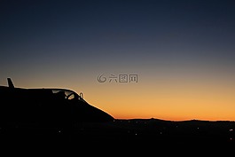 噴射,飛機(jī),日出