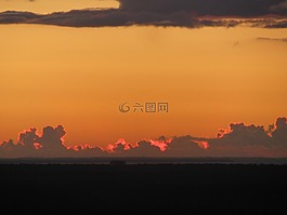 天空,日落,日出