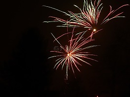 新的一年的平安夜 2016 年,新的一年2017年,煙花爆竹