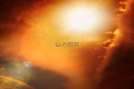 天空,太陽(yáng),云