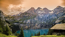 性質(zhì),景觀,湖 oeschinen