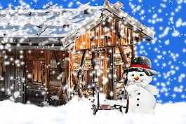 冬天,雪,寒冬