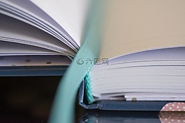 筆記本,繩,書
