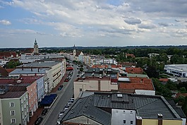 城市,米爾多夫,小鎮廣場