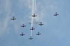 航展,形成,煙