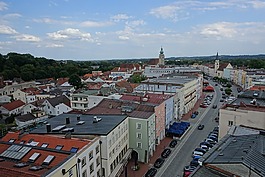 城市,米爾多夫,小鎮廣場
