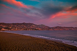 日出,海,海岸