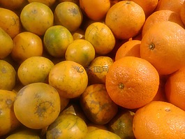 橙色,水果,檸檬