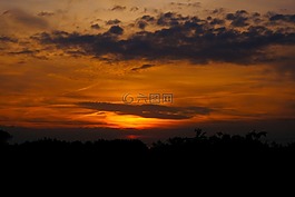 日落,太陽,abendstimmung
