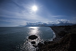 太陽能,海洋,海灘