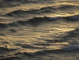 波,海,日落