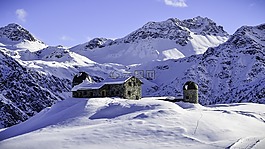 天文观测台,雪,望远镜