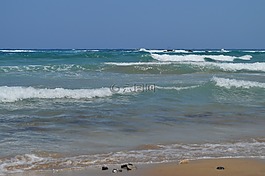 海灘,假日,克里特島