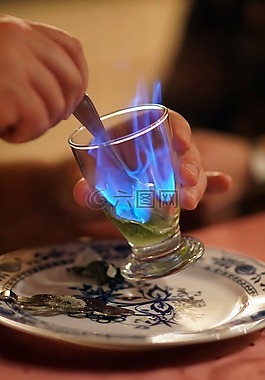 苦艾酒,火焰,酒精