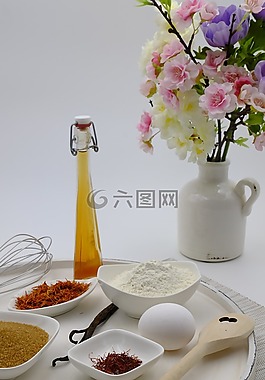 烤,廚師,香料