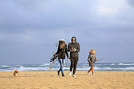家庭,人,女子
