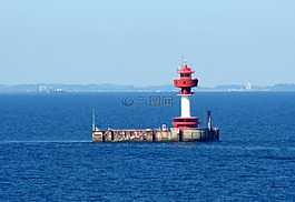 燈塔,水,海