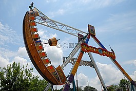 娛樂公園,騎,公園