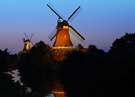 风车,greetsiel,东弗里斯