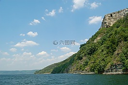 河,岩石,夏季