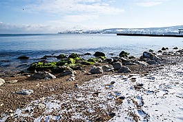 冬季,海,克里米亞