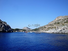 海,希臘,巖