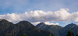 山,山峰,景觀